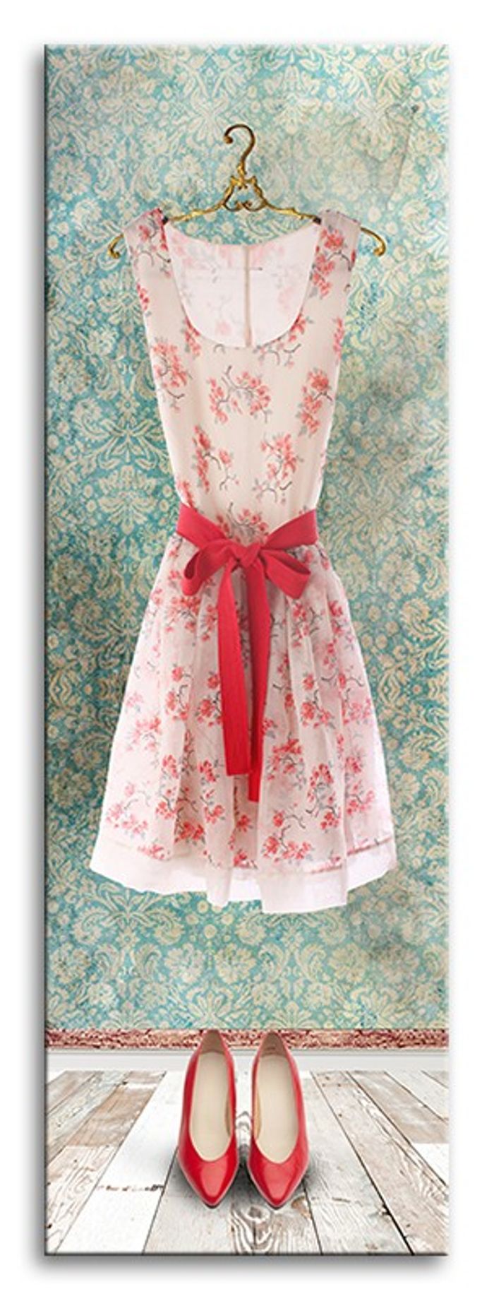 Kleid Bild Bilder Gemälde PARIS EUA DE COLOGNE Abstrakt Stil 20er Neu G94248