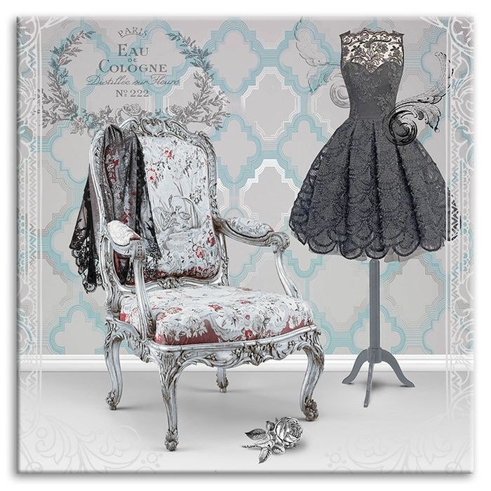 Designer Bild Bilder Gemälde Paris Cologne Kleid 20er Stil 95208