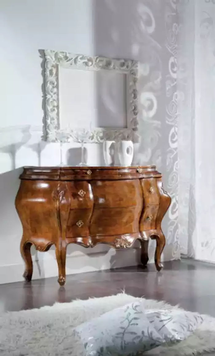 Klassische Kommode Schrank Holz Schränke Möbel Konsolen Italienische Neu