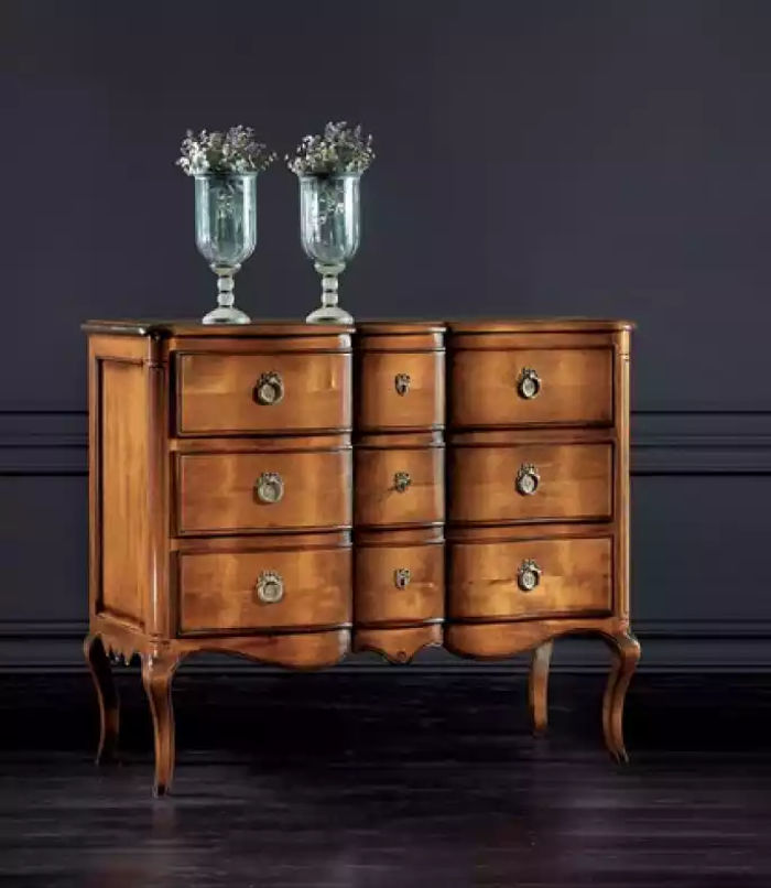 Kommode Braun Luxus Schrank Design Stil Klassische Schlafzimmer Neu