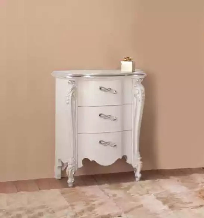 Nachttisch mit 3 Schublade Holzschrank Möbel Design Neu