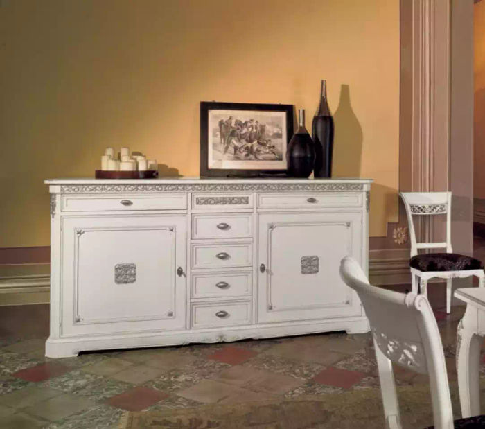 Sideboard Anrichte Massiv Holz Italien Schrank Möbel Kommode Wohnzimmer