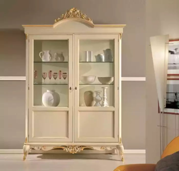 Design Holz Schrank Vitrine Schränke Italienische Stil Möbel Anrichte