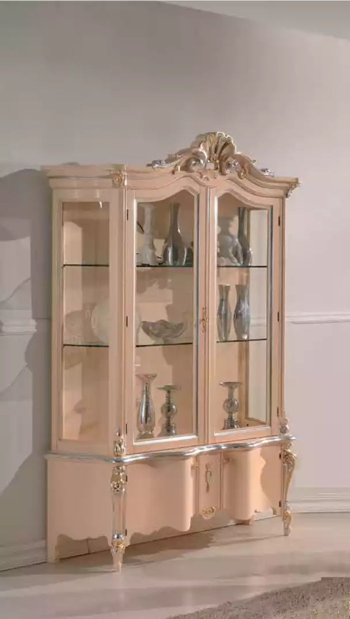 Luxus Holzschrank Design Sideboard Schränke beige Italienische Möbel