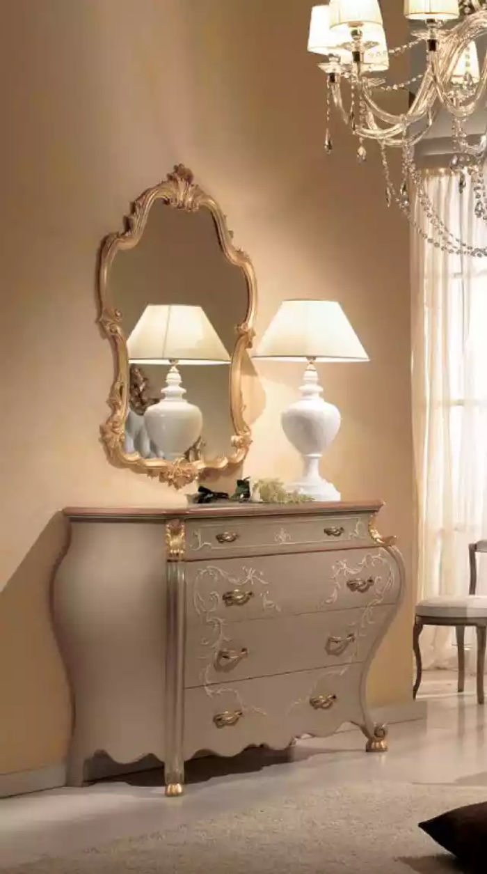 Kommode Spiegel Gruppe Holzdesign Beistellschrank Schrank Möbel Set 2tlg