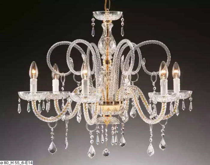 Luxuriöse Deckenleuchte Kronleuchter Kristall Lampe Lampe Leuchten