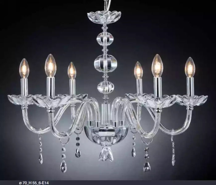 Luxus Kristall Kronleuchter Hängeleuchter Designer Hänge Lüster Glas