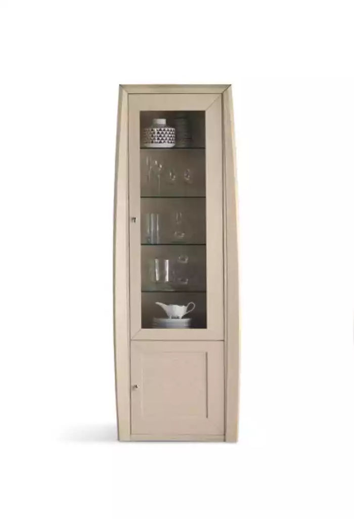 Vitrine Italienische Möbel Wohnzimmer Schrank Glasvitrine Schränke Neu