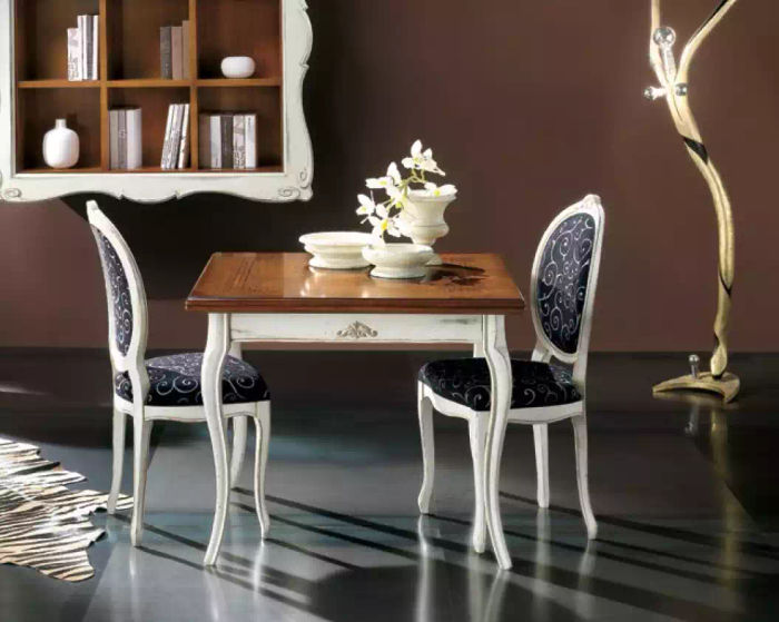 Esstisch 4x Stühle Esszimmer Set Essgruppe Tisch Garnitur Weiß Neu