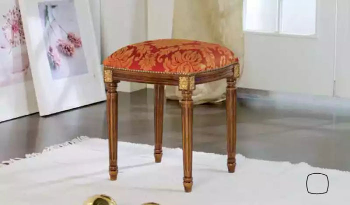 Hocker Zimmer Polster Textil Stoff Designer Möbel Neu Polstehrocker