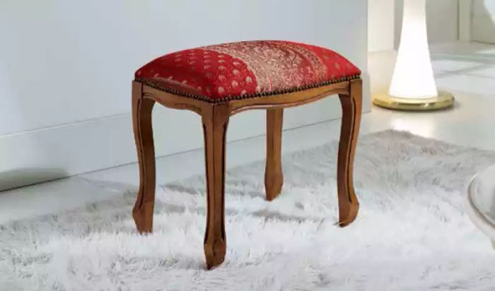 Designer Hocker Klassische Wohnzimmer Polsterhocker Luxus Sitzhocker
