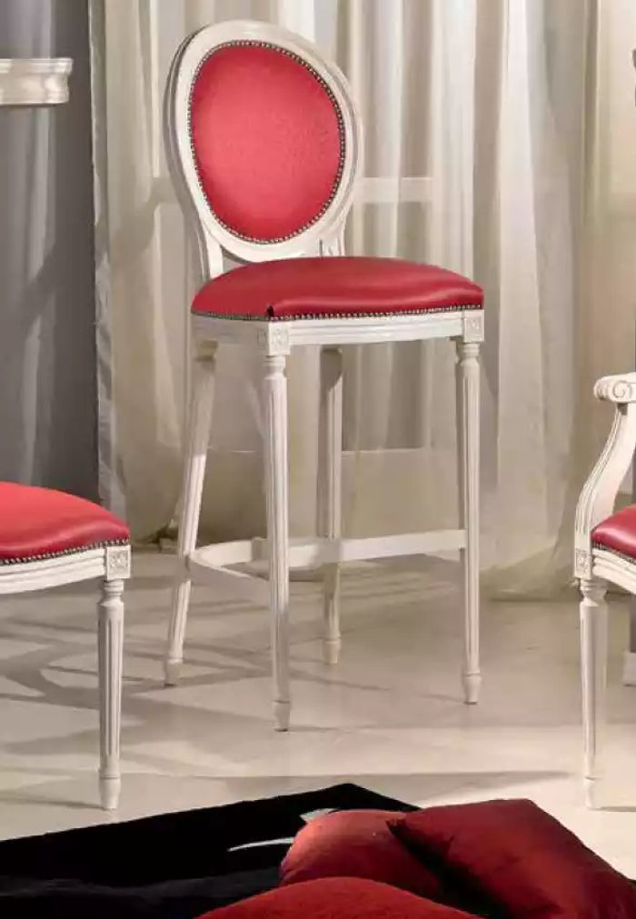 Barstuhl Polsterstuhl Rosa Stuhl Klassischer Sitzmöbel Designer Thekenstuhl