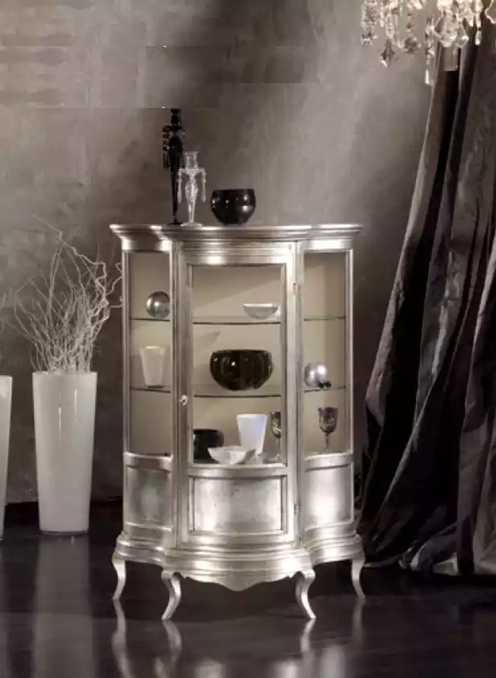 Design Möbel Holz Klassischer Vitrine Schrank Regal Italienische Möbel