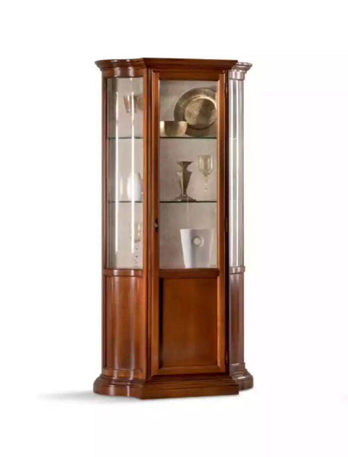 Vitrine Glas Schrank Vitrine Wohnzimmer Holz Anrichte Italienische Möbel
