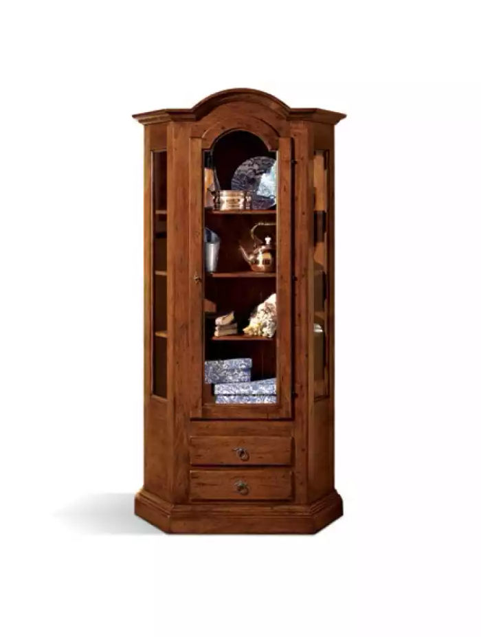 Schränke Vitrine Möbel Holz Luxus Glas Schrank Holz Regal Wohnzimmer
