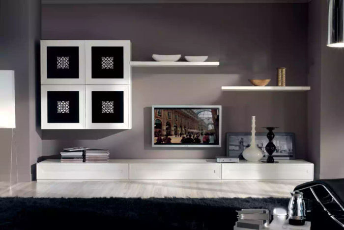 Moderne Wohnwand Set Sideboard Wohnzimmer Wandschrank Einrichtung