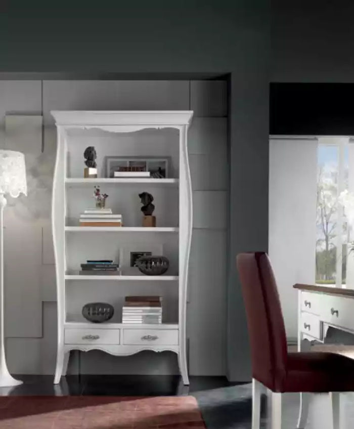 Wohnzimmer Schrank Bücher Regal Weiß Klassische Möbel Regale Holz Neu