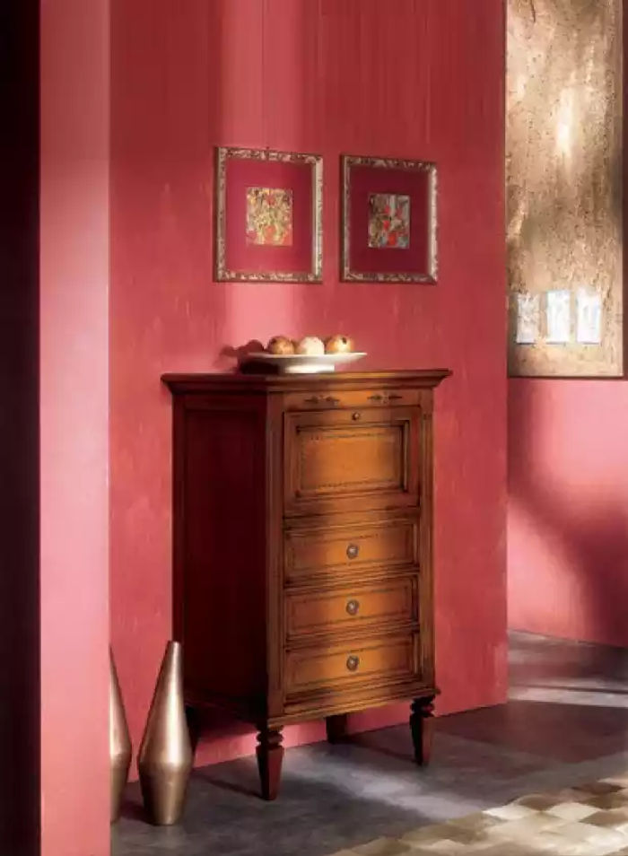 Italienische Möbel Holz Braun Kommode Anrichte Luxus Klassischer Stil Neu