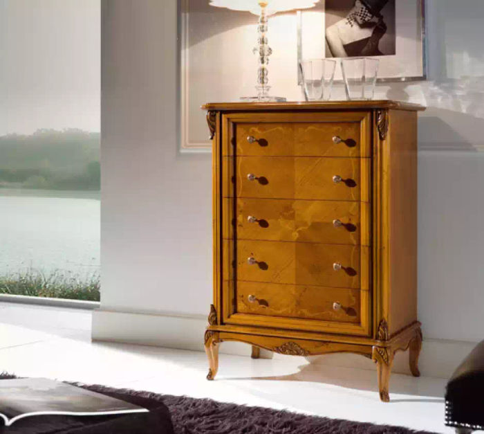 Luxus Kommode Schlafzimmer Holz Italienische Stil Möbel Designer Klassischer Neu