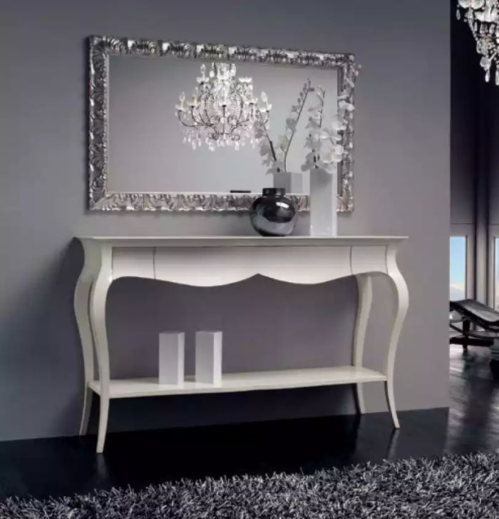 Konsolentisch Designer Holz Tisch Konsole Schmink Tische Möbel Weiß