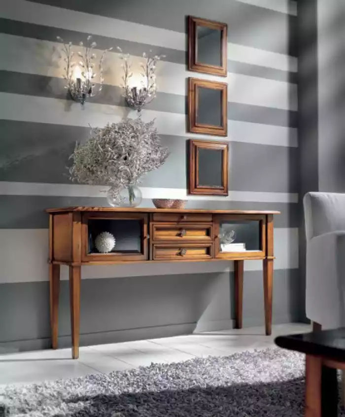 Schmink Tische Konsolen Tisch Schlaf Zimmer Holz Spiegel Side Board neu