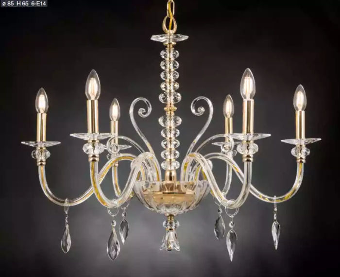 Luster Kristall Kronleuchter Lampe Deckenleuchte Leuchte Hängeleuchte neu