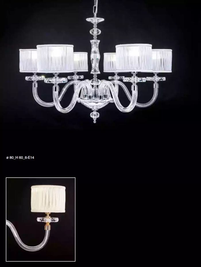 Deckenlampe Deckenleuchter Lüster Kronleuchter Glas Weiß Lampen Antik Stil