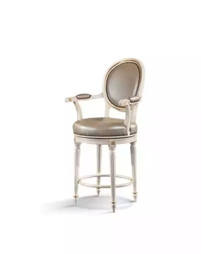 Rund Sitzhocker Holzhocker Massivholz Hocker Stühl Barhocker Silber Neu