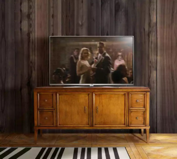 TV-Ständer Wohnzimmer Braun Möbel Holz Sideboard Stil Klassisch Neu