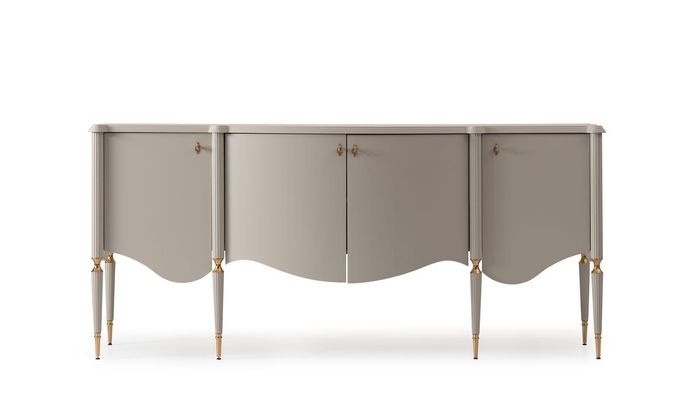 Anrichte Sideboard Schrank Holz Beige Kommode Esszimmer Möbel