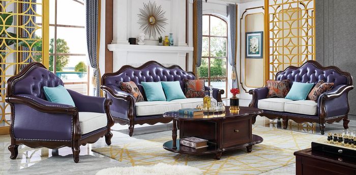 Luxus Sofagarnitur 3+2+1 Sitzer Klassischer Wohnzimmer Sofas Couchen Polster Neu