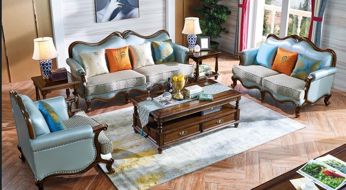 Ledersofa Sofagarnitur 3+2+1 Sitzer Set Garnitur Polstersofa Couch Designersofa