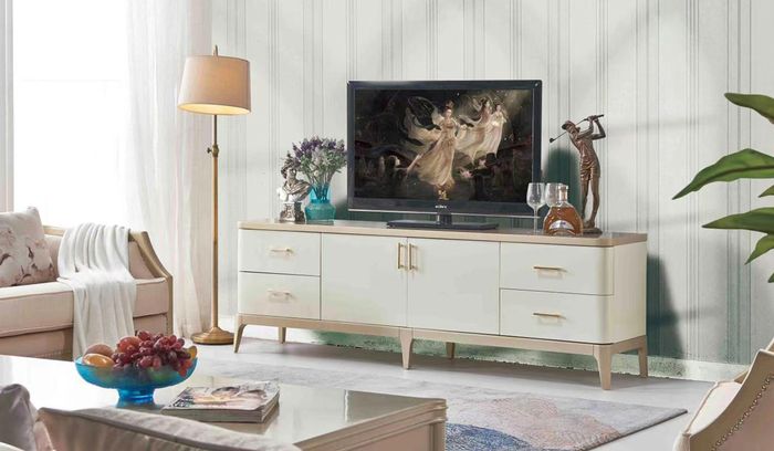 tv Schrank Lowboard Möbel Schränke Wohnzimmer Sideboard Weiß Kommode Sideboards