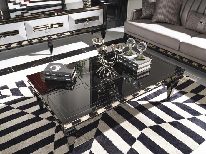 Sofatisch Couchtisch Beistelltisch Kaffeetisch Holz Wohnzimmer Schwarz