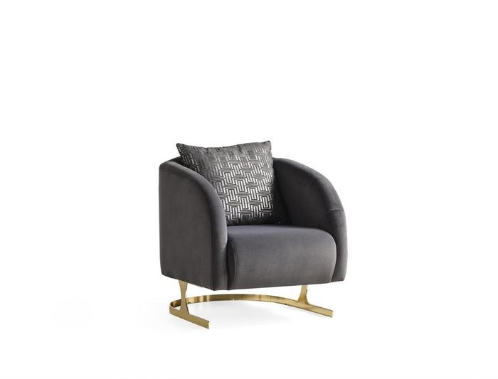 Moderne Sessel Club Lounge Designer Lehn Top-Qualität Sessel 1 Sitzer