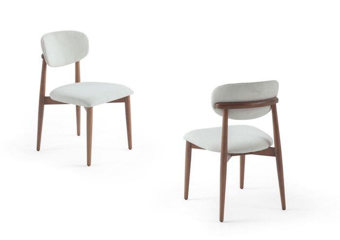 Stuhlgruppe Garnitur Set 6x Stühle Polsterstuhle Holz Esszimmerstuhle Textil