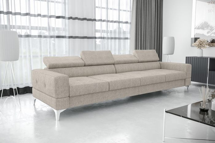 Wohnzimmer Couch Couchen Polster Sofas xxl Design Sofa 4 Sitzer Textil Big Neu
