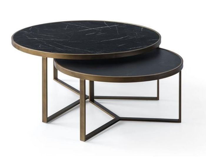 Kaffeetische Teetische Wohnzimmert Set 2x Couchtische Designertische