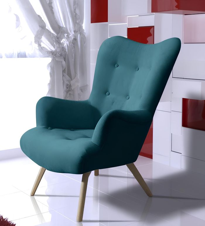 Sessel Einsitzer Lounge Club Möbel Ohrensessel Sofa Couch Fernseh Polster Neu