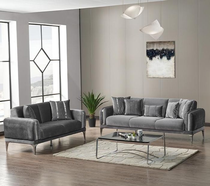 Sofagarnitur 3 2 Sitzer Wohnlandschaft Sofa Couch Polster Garnitur Sofas 2tlg.