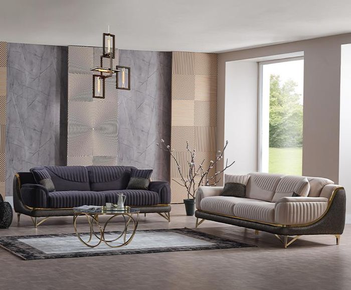 Komplett Set Sofagarnitur 3 2 Sitzer Design Sofa Couch Wohnlandschaft Modern
