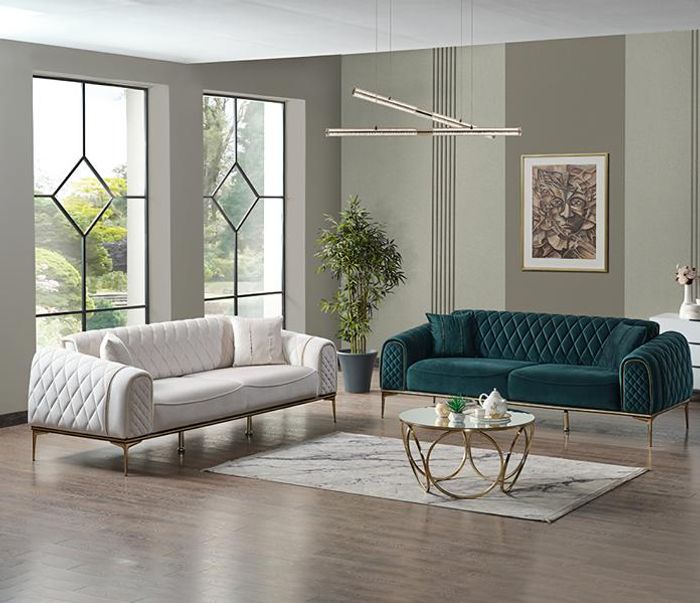 Sofagarnitur 3 2 Sitzer Wohnlandschaft Sofa Couch Polster Garnitur Sofas