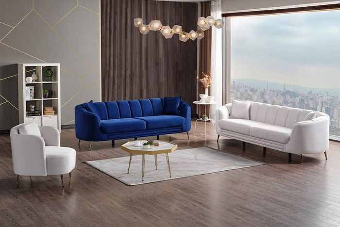 Wohnzimmer Sofagarnitur Dreisitzer Set 3 2 Sitzer Sessel Luxus Hochwertig Möbel