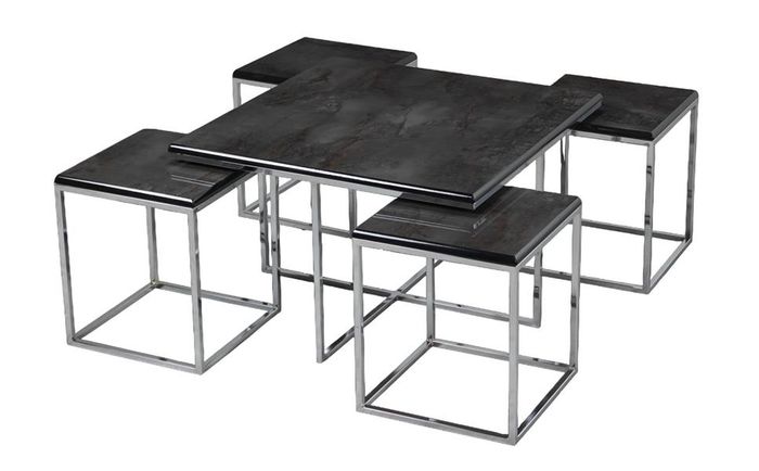 Couchtisch Luxus Design Metall Elegantes Möbel Wohnzimmer Schwarz Couchtische