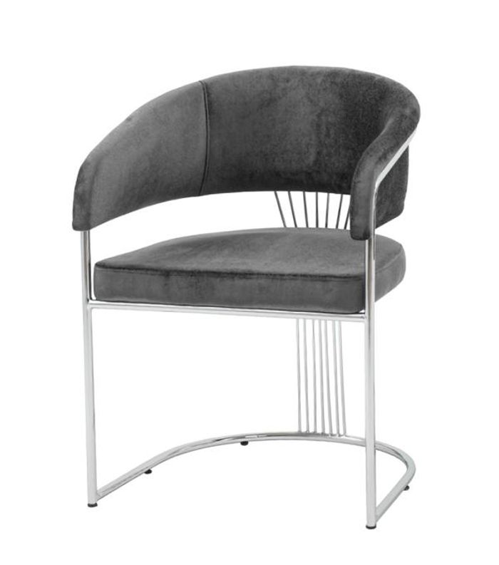 Esszimmer Luxus Stuhl Grau Modernen Designen Lehnstühle Möbel Hochwertig