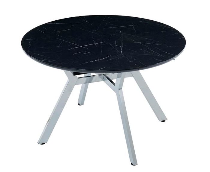 Esstisch Modern Rund Esszimmertisch Essecke Esszimmermöbel Tisch Schwarz