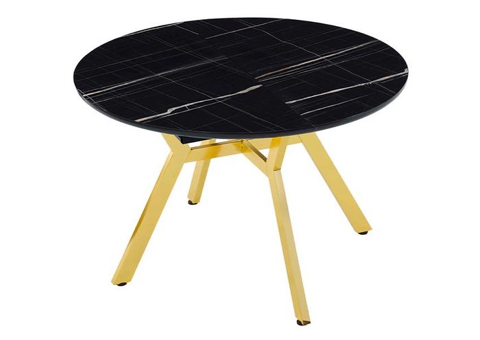 Esstisch Rund Esszimmertisch Essecke Esszimmermöbel Tisch Schwarz Modern