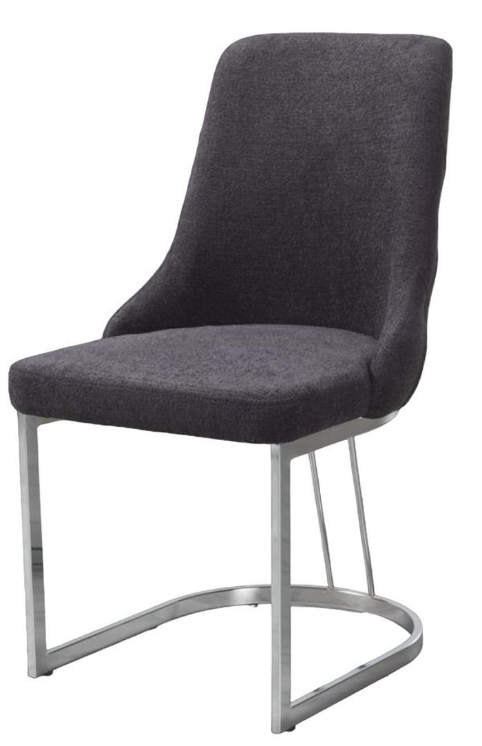 Luxus Esszimmerstuhl Stuhl Sitzer 1 Sitz Clubsessel Stoff Esszimmer Schwarz
