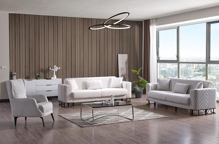 Wohnzimmer Sofagarnitur Dreisitzer Set 3 2 Sitzer Sessel Luxus Hochwertig Möbel