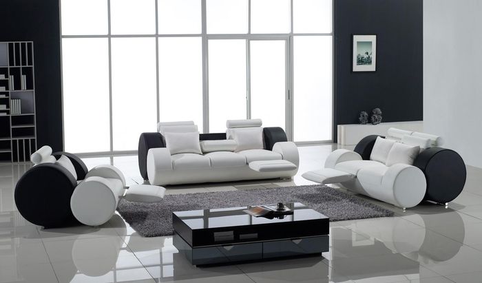 Sofagarnitur Ledersofa Sofa Couchen Sitzer Set Sofas Polster Couch 3tlg Sessel